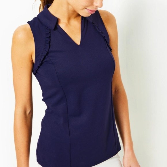 Lilly Pulitzer Tops - Lilly Pulitzer Navy Sleeveless Top